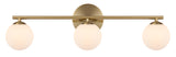 Moran Wall/Vanity Light with Opal Glass Spheres