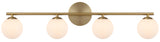 Moran Wall/Vanity Light with Opal Glass Spheres