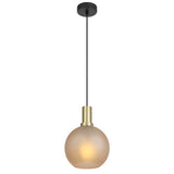 Patino 1lt Matt Sphere Glass Pendant Light