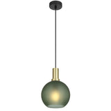 Patino 1lt Matt Sphere Glass Pendant Light