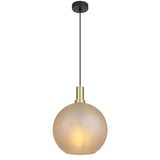 Patino 1lt Matt Sphere Glass Pendant Light