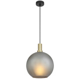 Patino 1lt Matt Sphere Glass Pendant Light