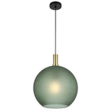 Patino 1lt Matt Sphere Glass Pendant Light