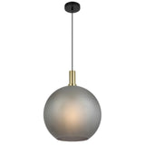 Patino 1lt Matt Sphere Glass Pendant Light