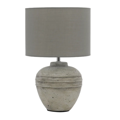 Sierra Ceramic Table Lamp with Drum Fabric Shade