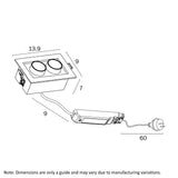 Tilda LED Telescopic Downlight Retractable Spotlight White/CCT