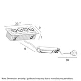 Tilda LED Telescopic Downlight Retractable Spotlight White/CCT