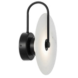 Zonder Alabaster LED Round Stone Disc Wall Light