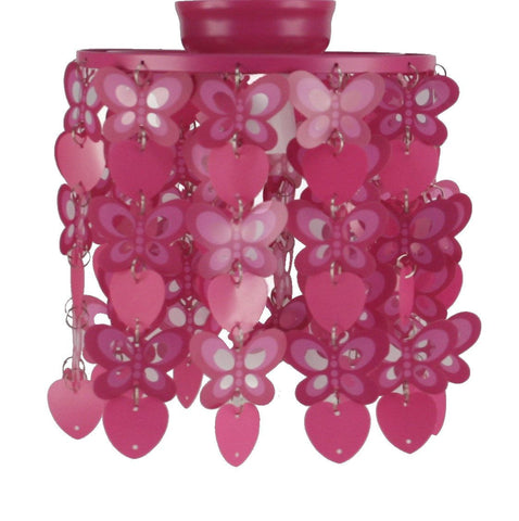 Butterfly DIY Chandelier Batten Fix Light Pink