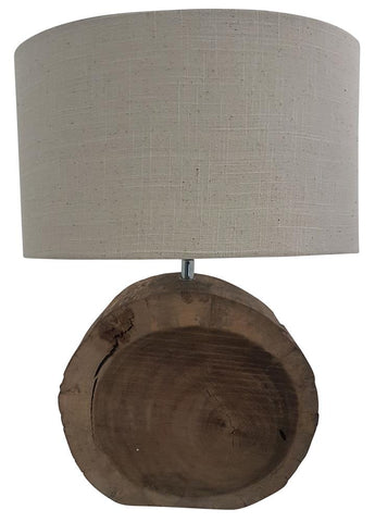 Log TL1805 Wood Table Lamp and Shade