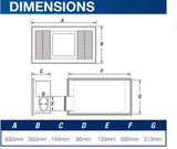 Madrid Bathroom 3in1 Light/Heat/Exhaust Fan