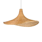 Haxey 1lt Natural Rattan Bamboo Wicker Pendant Light