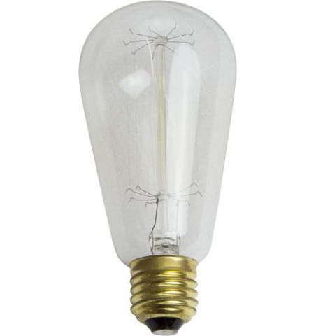 25w Incandescent Pear Filament Globe Roundabout Lighting