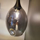 Brote 1lt Teardrop Glass Pendant Light