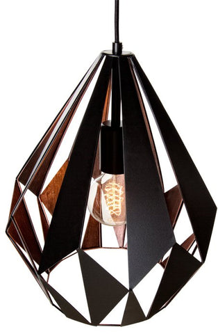 Carlton 1 310mm Geometric Metal Cut Out 1lt Pendant Light