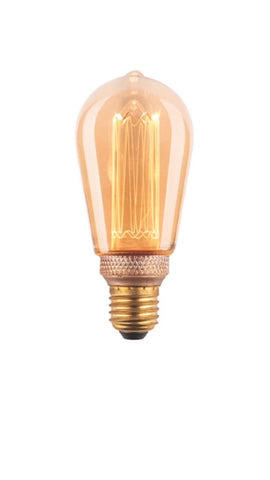 4w LED Vintage Style Pear Filament Globe