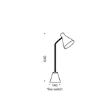 Ambia Metal Adjustable Reading Table Lamp