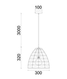 Canamo Natural Hemp Rope 1lt Pendant Light