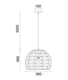 Canamo Natural Hemp Rope 1lt Pendant Light