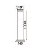 Elanora Exterior Bollard Post Light