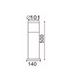 Elanora Exterior Bollard Post Light