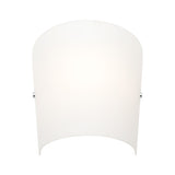 Holly Opal Glass Wall Sconce Light Chrome
