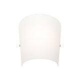 Holly Opal Glass Wall Sconce Light Chrome