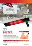 Sunset Outdoor Electric Radiant Strip Heater IP65