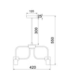 Hexa 6lt Pendant Light