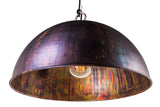 Kingston Metal Dome Pendant Light Acid Copper Wash
