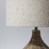 Tilda Natural Hemp Rope Table Lamp and Shade
