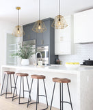 Marte 1lt Metal Cage Pendant Light