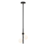 Moran 3 Light G9 Rod Pendant Light with Glass Spheres