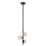 Moran 3 Light G9 Rod Pendant Light with Glass Spheres