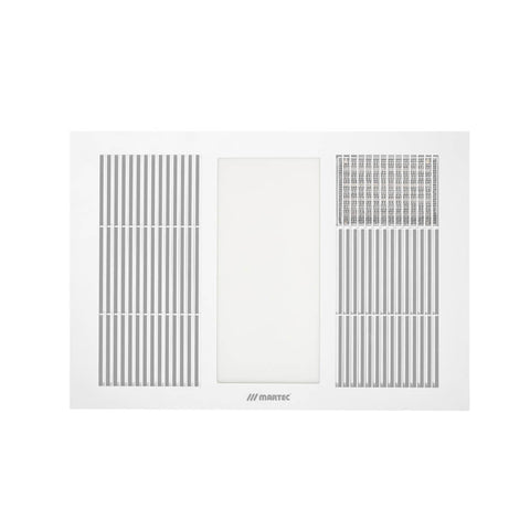 Martec Vapour Bathroom 3in1 LED Light/Heat/Exhaust Fan White