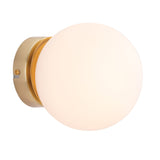 Lana Orb Opal Glass Ball Wall Vanity Bathroom Light