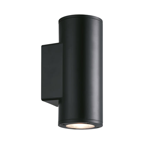 Piccolo II Round LED Exterior Wall Light Black