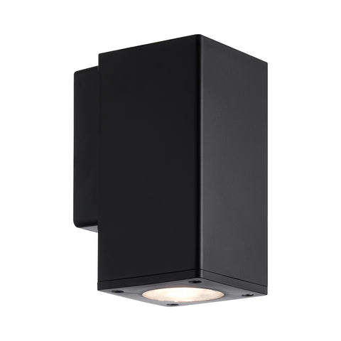 Piccolo II Square LED Exterior Wall Light Black