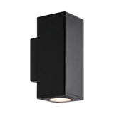 Piccolo II Square LED Exterior Wall Light Black