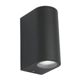 Marvin II LED Up/Down Exterior Metal Wall Light Black