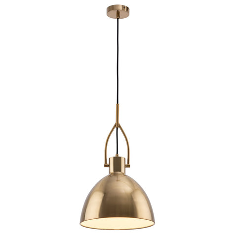 Terrence 1lt Metal Dome Cord Pendant Light