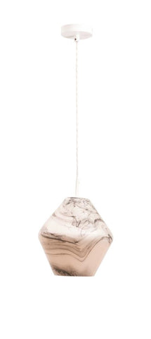 Beverly Opal Glass Swirl Pendant Light