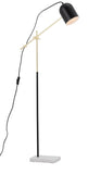 Blair Lamp Adjustable Marble Base with Matt Black Metal/Satin Brass