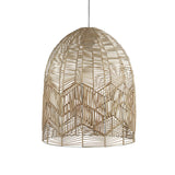 Tanah Rattan Cane 1lt Cord Pendant Light Natural Wood