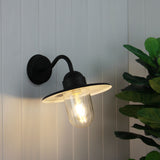 Alley Metal Wall Exterior Light with Clear Glass