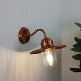 Alley Metal Wall Exterior Light with Clear Glass