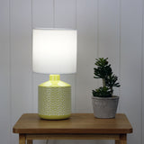Celia Ceramic Table Lamp with Drum Shade