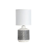 Celia Ceramic Table Lamp with Drum Shade
