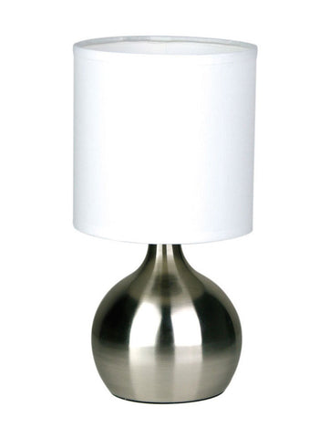 Lotti Touch Lamp with Fabric Drum Shade