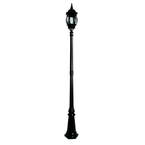 Highgate Outdoor Garden Exterior Post & Top Black